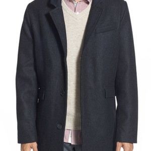 Penguin Munsingwear  Aristo Charcoal Wool Topcoat